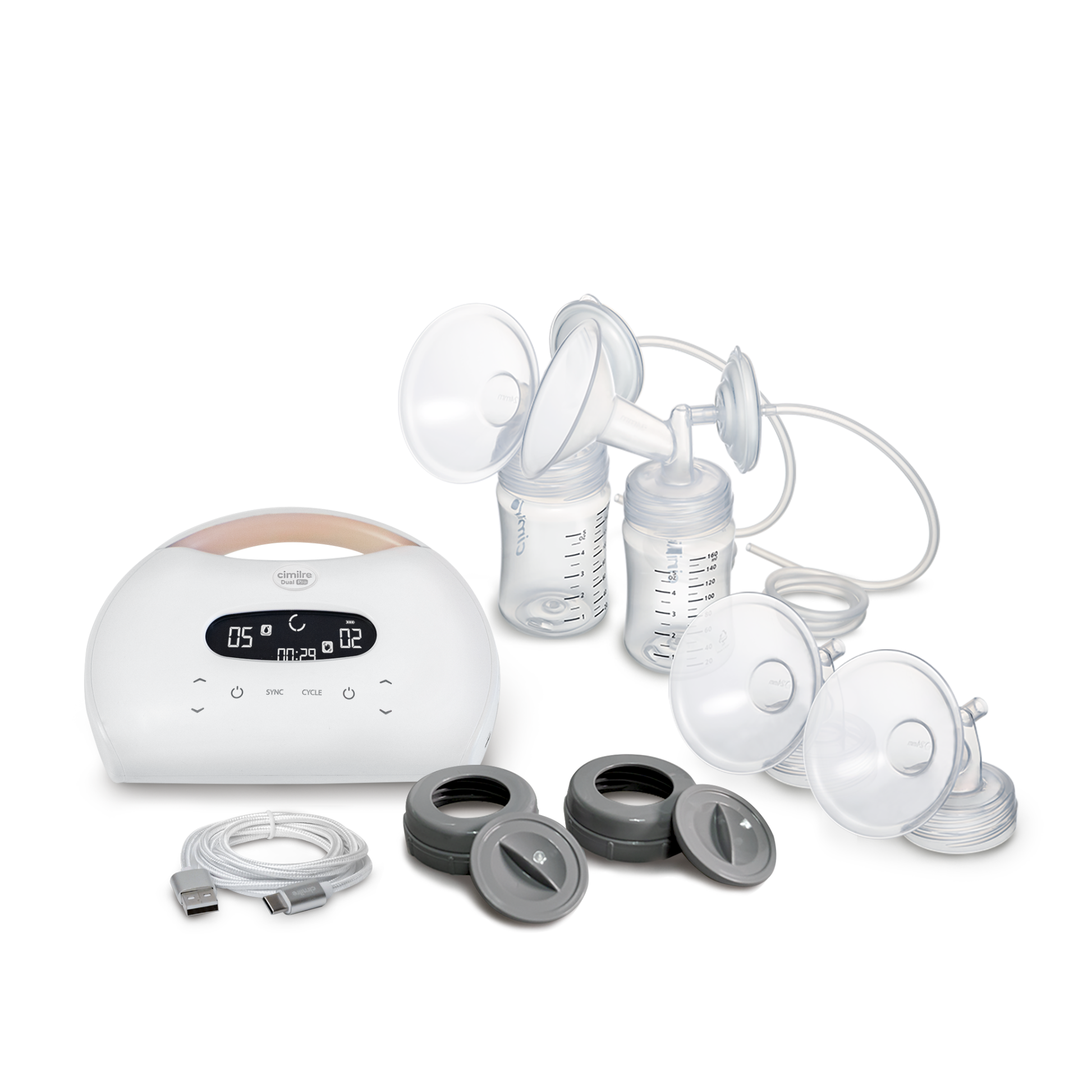 Cimilre S7 Dual Pro Double Electric Rechargeable Breast Pump Cimilre S7 Dual Pro Double Electric Rechargeable Breast Pump