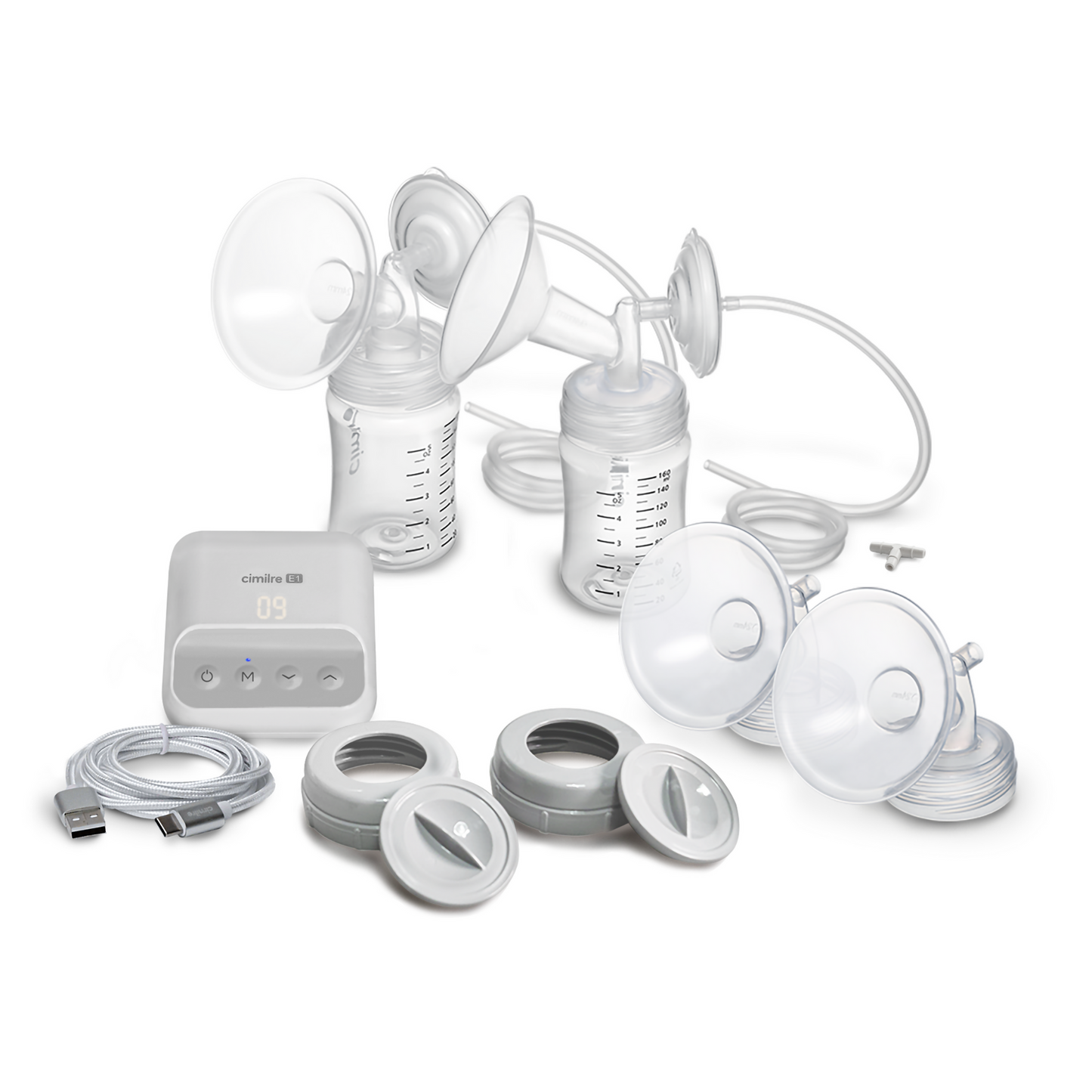 cimilre e1 breast pump with all components